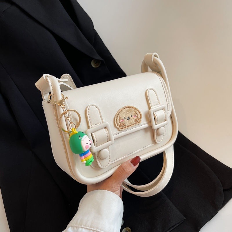 劍橋包 新款 學院可愛風斜背包 包包女 時尚單肩腋下包 少女溫柔風斜背包-細節圖5