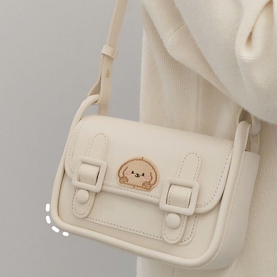 劍橋包 新款 學院可愛風斜背包 包包女 時尚單肩腋下包 少女溫柔風斜背包-細節圖6