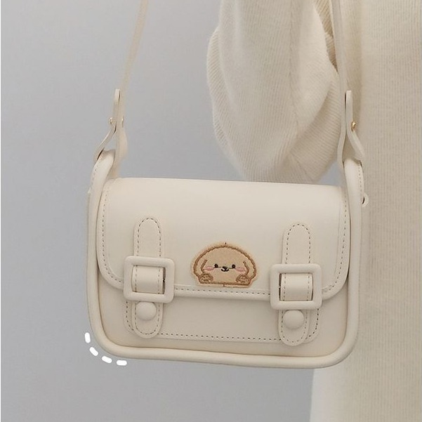 劍橋包 新款 學院可愛風斜背包 包包女 時尚單肩腋下包 少女溫柔風斜背包-細節圖7