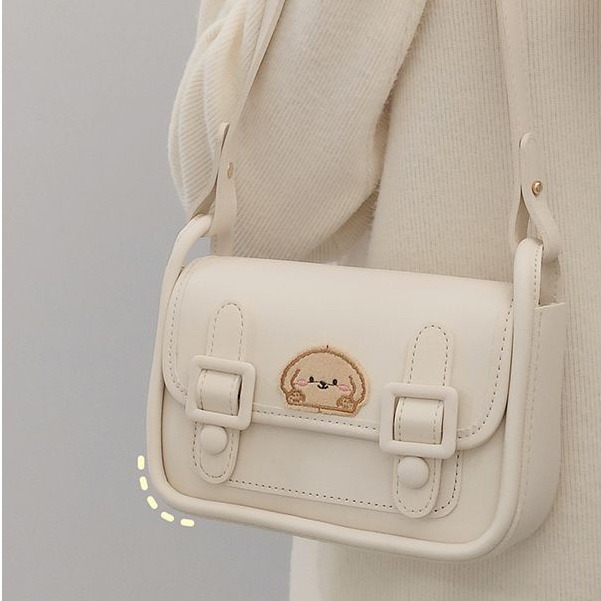 劍橋包 新款 學院可愛風斜背包 包包女 時尚單肩腋下包 少女溫柔風斜背包-細節圖8