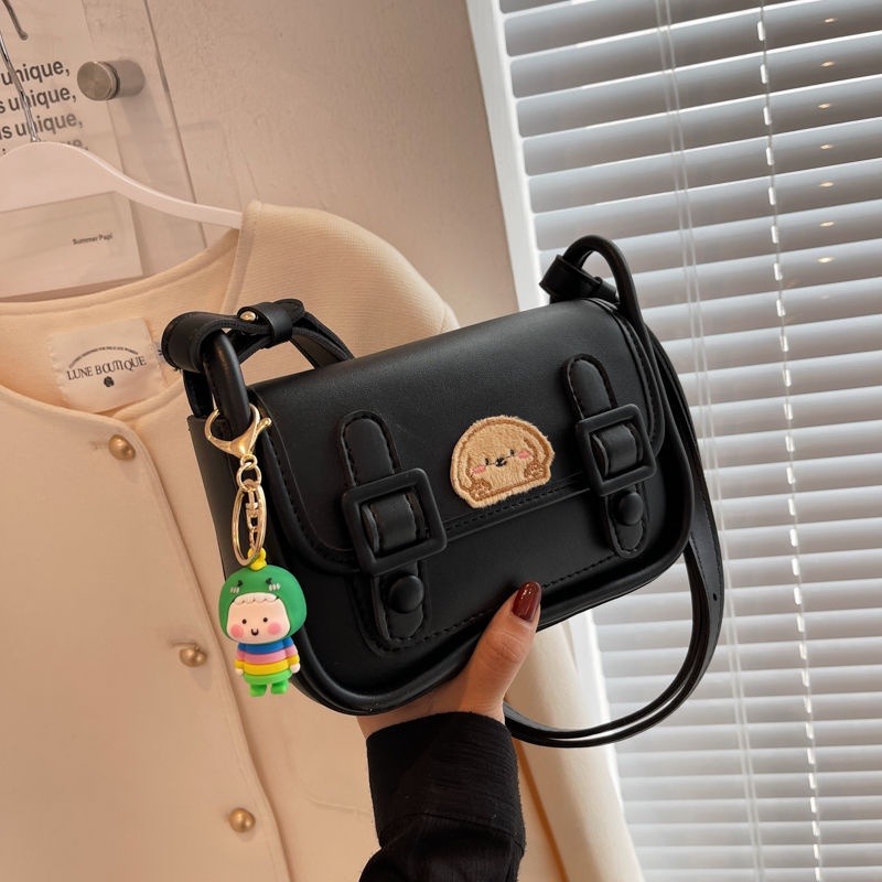 劍橋包 新款 學院可愛風斜背包 包包女 時尚單肩腋下包 少女溫柔風斜背包-細節圖9