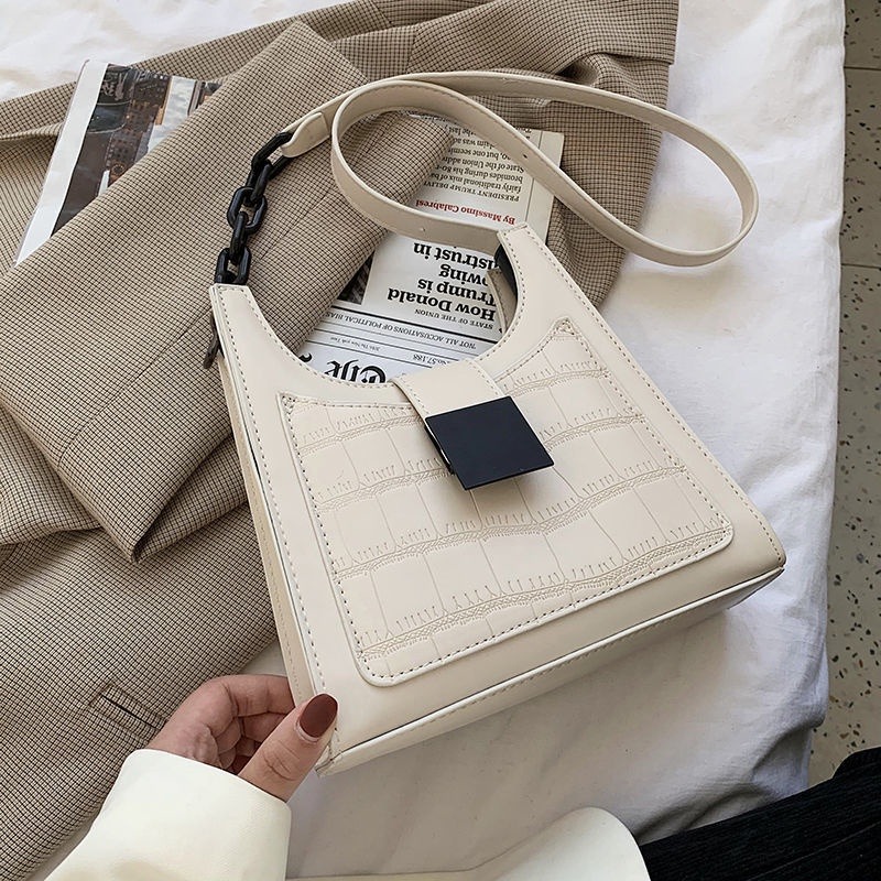 包包女包小眾設計ins包包女2023新款潮韓版百搭質感時尚高級感單肩斜背包斜挎包肩背包-細節圖6