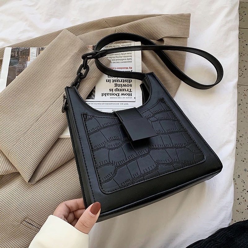 包包女包小眾設計ins包包女2023新款潮韓版百搭質感時尚高級感單肩斜背包斜挎包肩背包-細節圖7