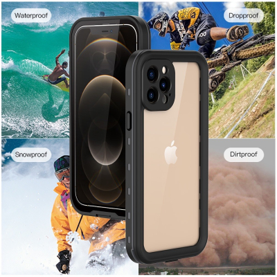 游泳潛水防水殼 iPhone 12 Pro Max 11 手機殼 蘋果12 Mini 全包保護殼 透明防水套 防摔殼