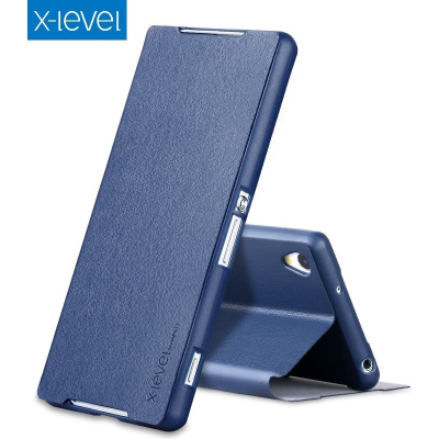X-Level 簡約 翻蓋PU皮革支架 索尼 Xperia Z2 全包覆邊框手機軟殼 貼合穩固 超薄掀蓋防摔皮套