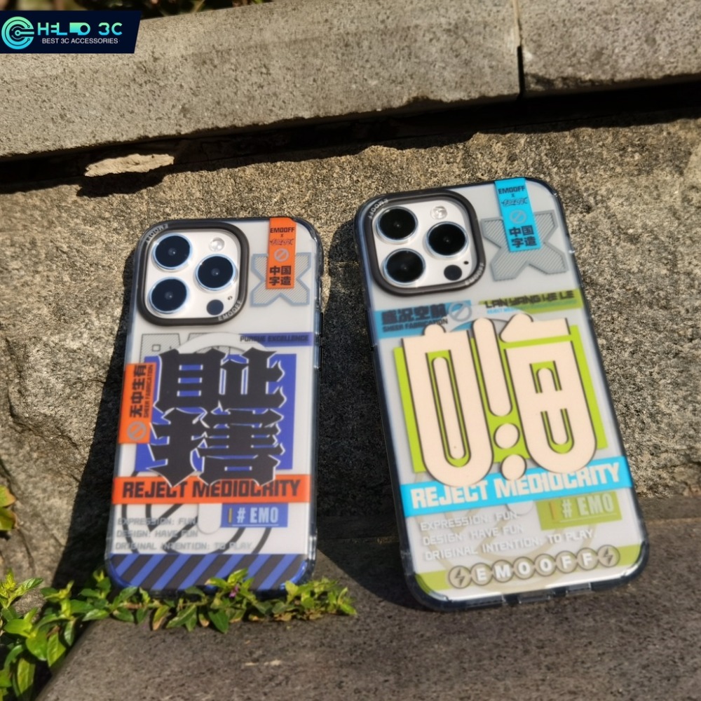 EMOOFF瘋狂造字磁吸手機殼適用 iphone 14 手機殼 磨砂防摔防指紋iphone 14 pro max手機殼-細節圖6