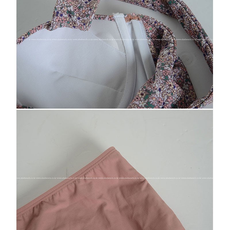 比基尼高腰俯臥撑露背性感泳裝比基尼套裝-細節圖8