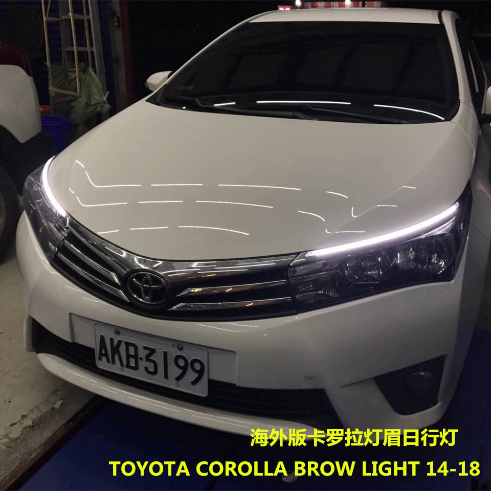 【品為車品】工廠專供適用14-18卡羅拉 ALTIS11代 11.5代專用燈眉日行燈LED導光前大燈 ALTIS燈眉-細節圖3