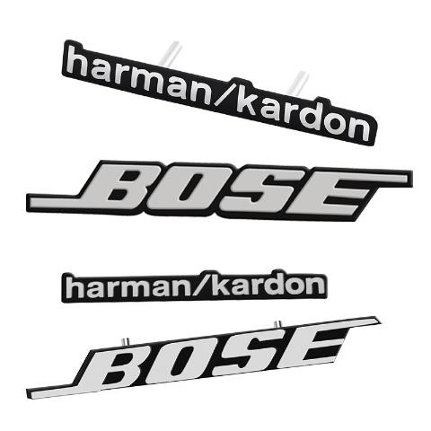 【品為車品】汽車音響貼標誌bose哈曼卡頓喇叭改裝貼音箱裝飾貼-細節圖2