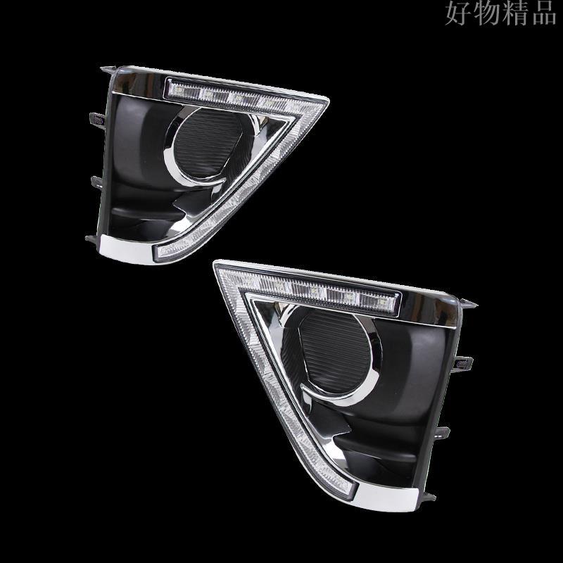 『百貨精品 YARIS 14-16 LED 箭型 雙色 專用 電鍍框 日行燈 流水 跑馬 DRL-細節圖5