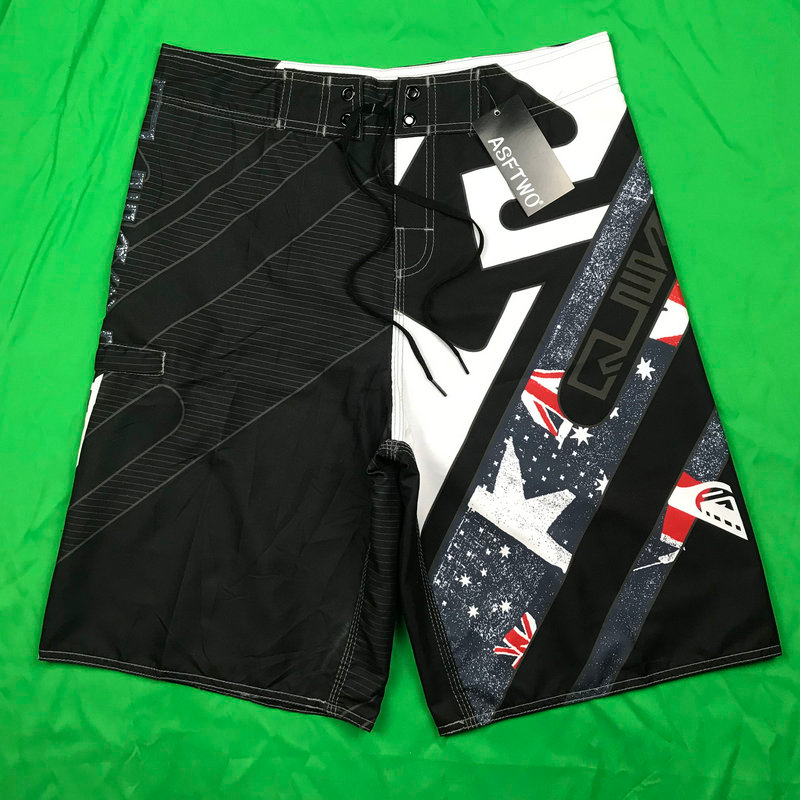 Asftwo 男士褲子衝浪沙灘短褲休閒速乾游泳寬鬆運動現貨-細節圖3