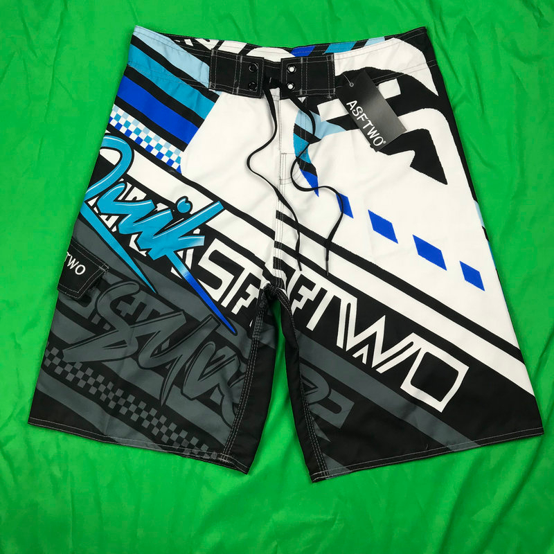 Asftwo 男士褲子衝浪沙灘短褲休閒速乾游泳寬鬆運動現貨-細節圖4