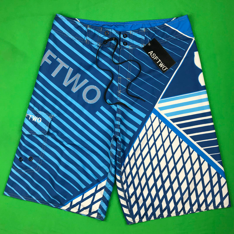 Asftwo 男士褲子衝浪沙灘短褲休閒速乾游泳寬鬆運動現貨-細節圖9
