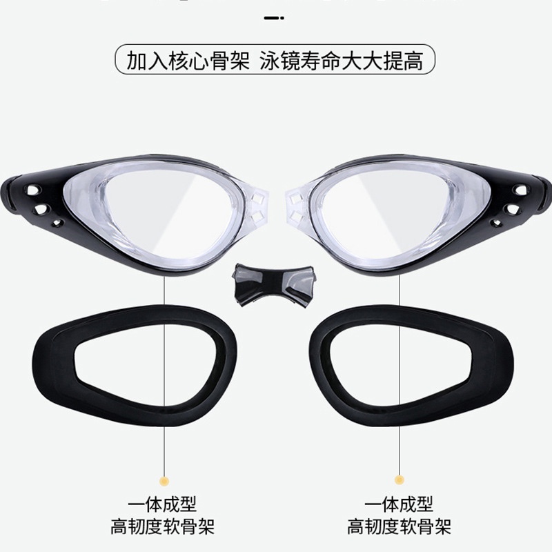 泳鏡 平光泳鏡 新款時尚男女生游泳眼鏡 潛水蛙鏡 專業游泳裝備-細節圖8