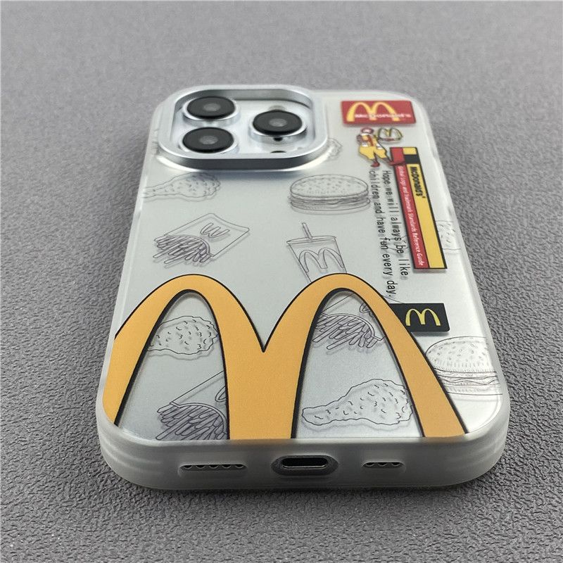 【拾趣】麥當勞漢堡薯條保護殼 手機殼 iphone13promax蘋果14手機殼12磨砂硬殼-細節圖5