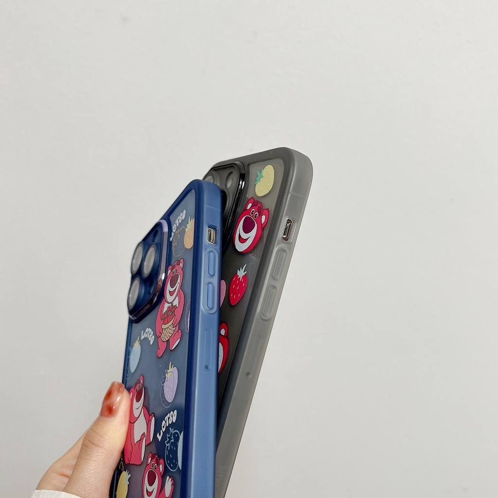 【拾趣】草莓熊 iphone 12 pro 手機殼 蘋果14 max 13 12 11 Plus 手機保護殼-細節圖7