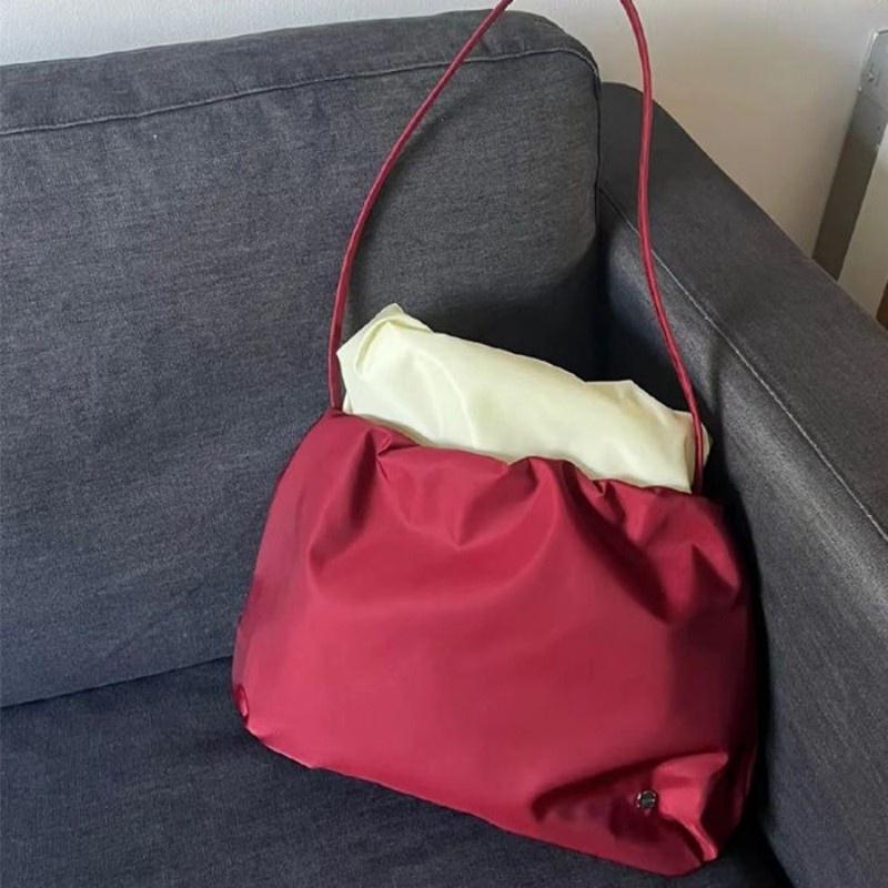 【拾趣】The Row尼龍雲朵包 斜背包 韓版小眾 高級感 大容量 通勤托特包 單肩腋下包女-細節圖3