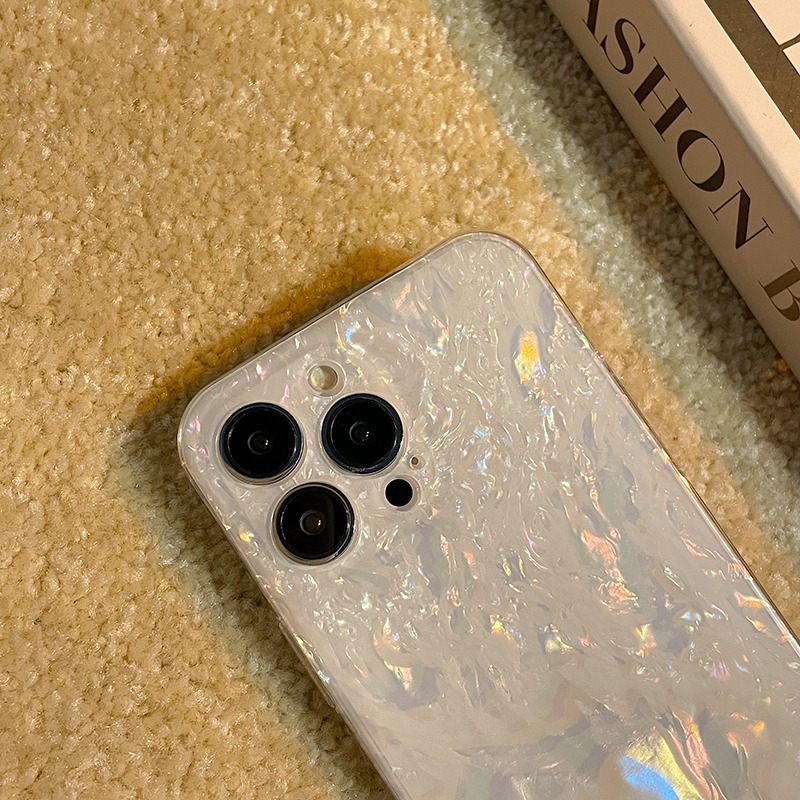 ins超仙梦幻贝壳纹适用苹果14手机壳iphone14pro_max新款13硅胶套12pro女款11创意xs-細節圖2