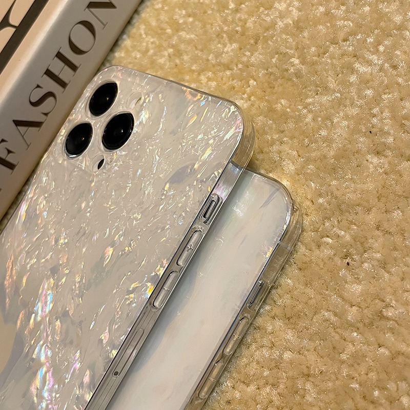ins超仙梦幻贝壳纹适用苹果14手机壳iphone14pro_max新款13硅胶套12pro女款11创意xs-細節圖4