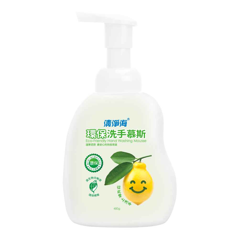 清淨海 環保洗手慕斯正裝480g/補充包450g 環保標章洗手慕斯 清淨海洗手慕斯補充包 清淨海洗手慕斯--細節圖2