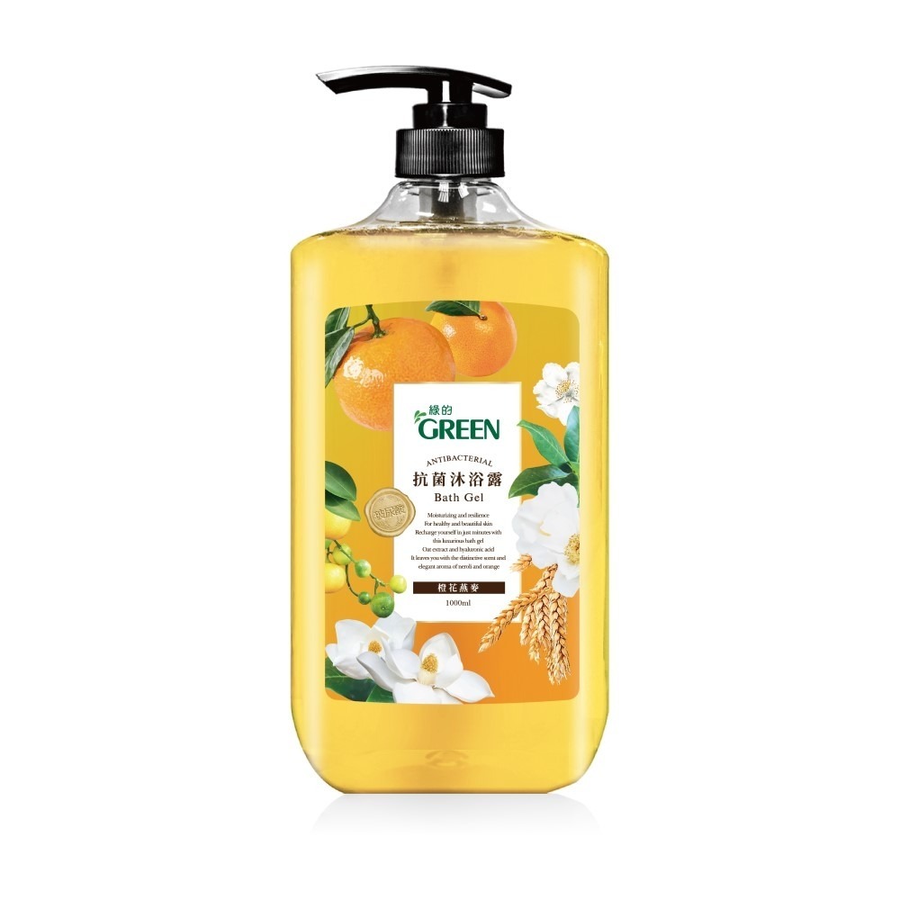 綠的抗菌沐浴露洋梨小蒼蘭/橙花燕麥/蘋果玫瑰/橄欖葉1000ml-細節圖3