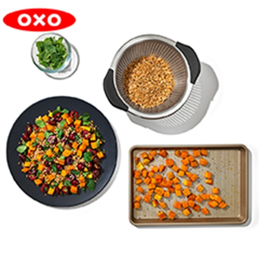 OXO 不鏽鋼瀝水籃-恆隆行公司貨 304不鏽鋼本體洗碗機適用-細節圖3