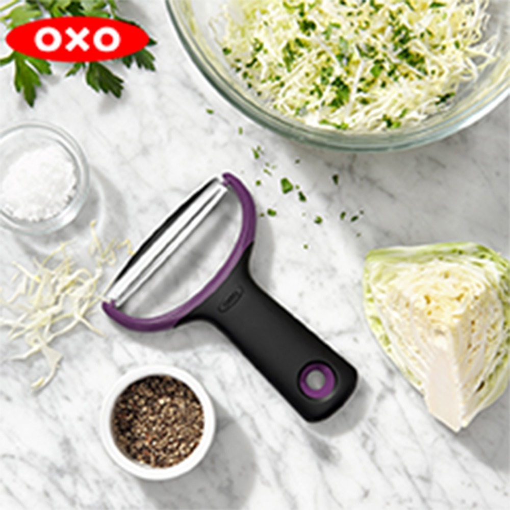 OXO 大型Y型蔬果削皮器 恆隆行公司貨 oxo 削皮刀 大型蔬菜, 茄子、捲心菜等都可削出薄片 洗碗機適用-細節圖7