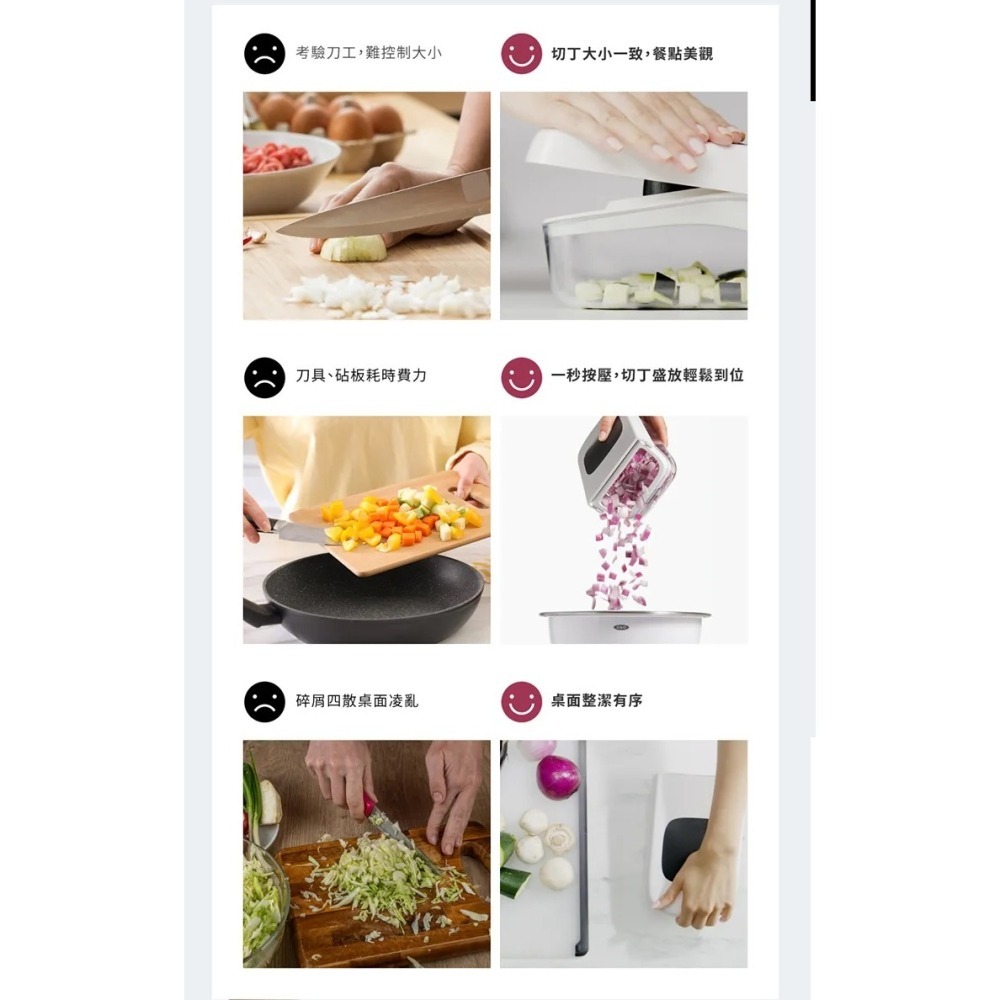 OXO 好好壓切丁盒 懶人切丁  輕鬆切丁 切丁神器  301不銹鋼 oxo 切丁器-細節圖6