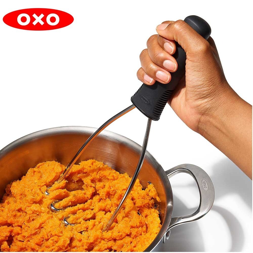 OXO 好好握搗泥器 馬鈴薯泥 地瓜泥 水果泥 沙拉泥 搗泥神器 洗碗機適用 耐熱120度-細節圖4