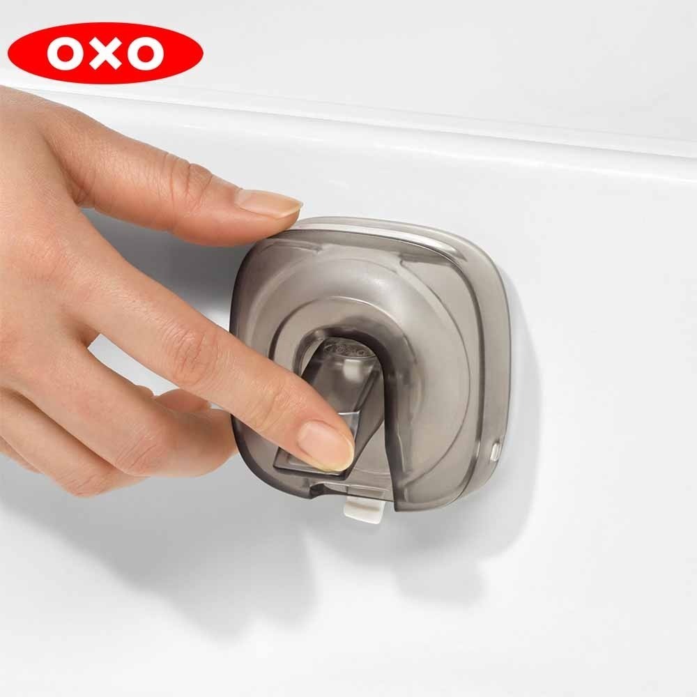 OXO 吸盤海綿架 廚房收納 菜瓜布收納 菜瓜布架 菜瓜布放置 廚房置物-細節圖7