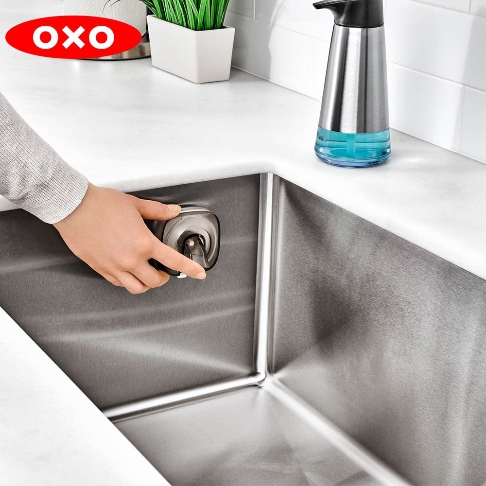 OXO 吸盤置物架 廚房置物架 水槽置物架 菜瓜布架 耐熱80度 可使用於洗碗機-細節圖8