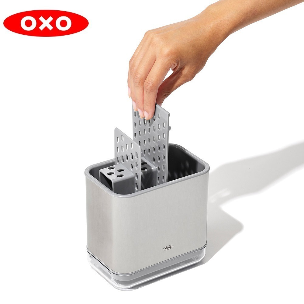 OXO 直立式收納置物架 - 不鏽鋼置物架 oxo 廚房收納架 oxo 廚房置物架 耐熱80度-細節圖2