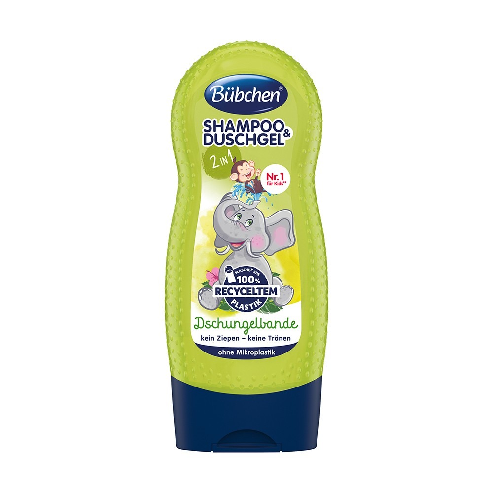 德國 Bubchen 貝臣洗髮沐浴乳230ml 三款可選<運動足球.大象.企鵝.>洗髮沐浴雙效合一，一瓶搞定 一歲以上用-細節圖4