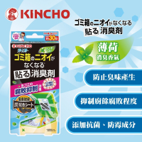 日本金鳥 KINCHO 垃圾桶抗菌防霉消臭貼片-約可用30天