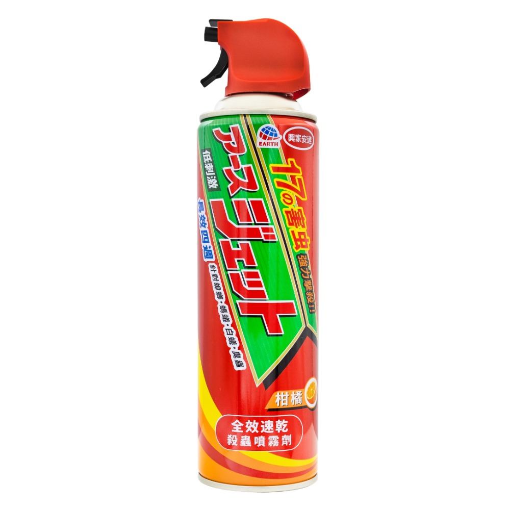 日本進口-興家安速全效速乾殺蟲噴霧劑500ml<無味/柑橘>興家安速 殺蟲劑-規格圖3