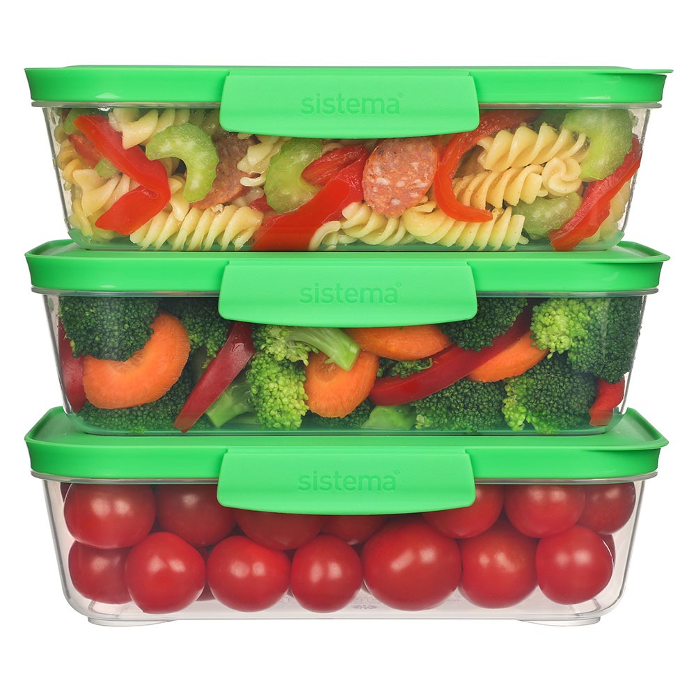 紐西蘭 SISTEMA NEST 好收納保鮮盒多款組合可選(3入/5入)可堆疊 可微波 可入洗碗機-細節圖8