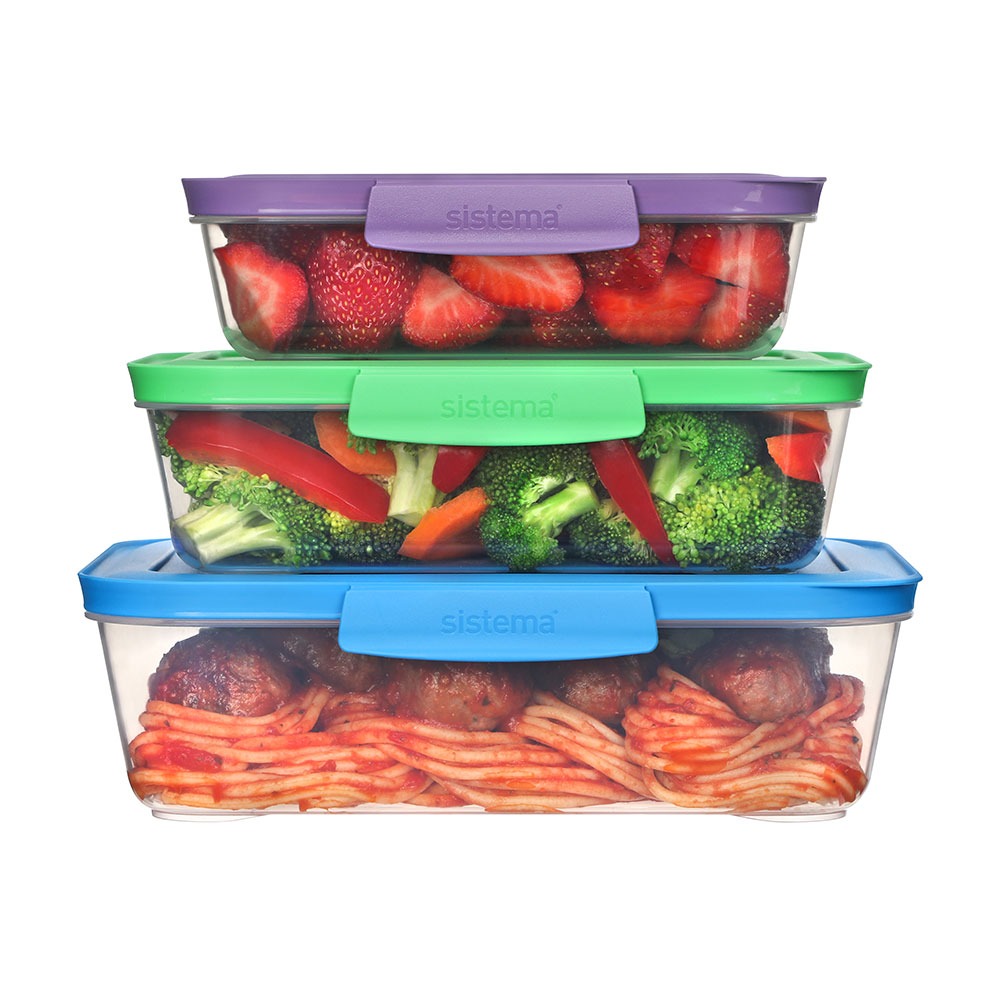 紐西蘭 SISTEMA NEST 好收納保鮮盒多款組合可選(3入/5入)可堆疊 可微波 可入洗碗機-細節圖10