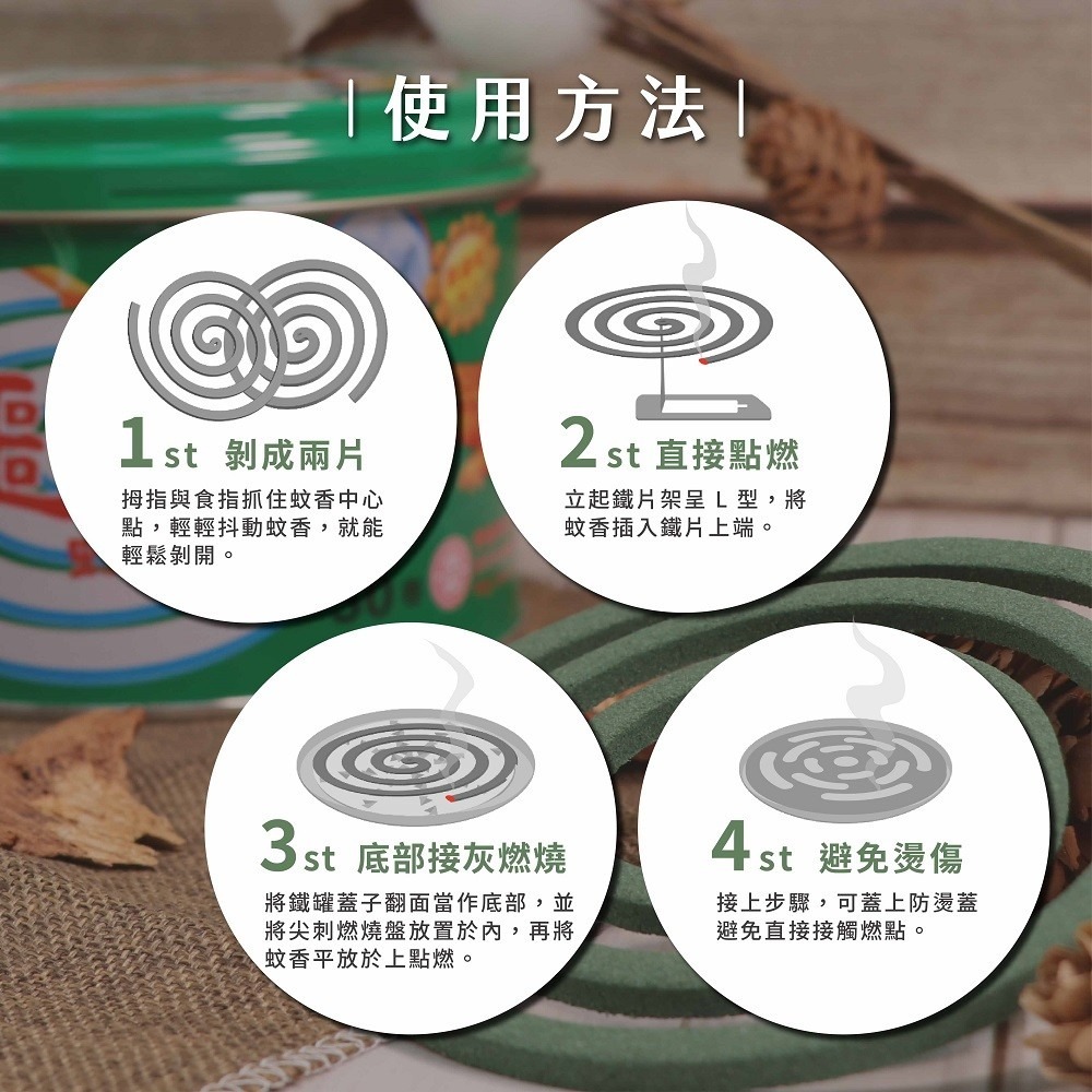 鱷魚 經典蚊香 60卷(鐵罐裝) 鱷魚蚊香-A鐵罐60卷 鱷魚蚊香60卷-細節圖4