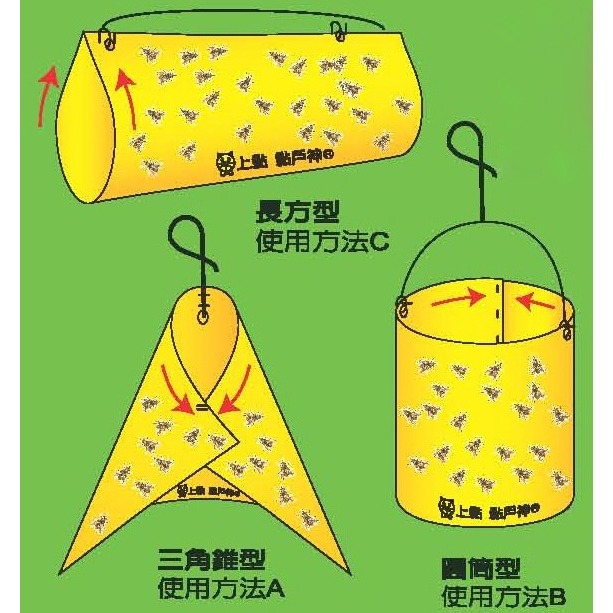 上黏黏蠅紙/黏蠅板5片入 22.5*25CM-細節圖4