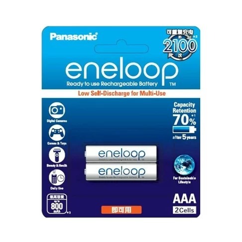 國際牌 Panasonic eneloop即可用鎳氫充電電池3號AA/4號AAA 2入 日本製-細節圖3