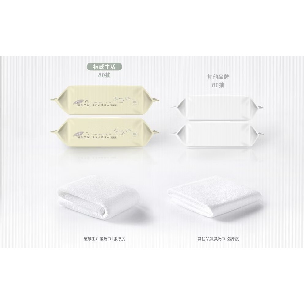 菲力寶寶 植感生活 超純水柔濕巾80抽有蓋款 顏色隨機出貨 植感生活 超純水濕巾80抽   植感生活超純水濕紙巾80抽-細節圖6