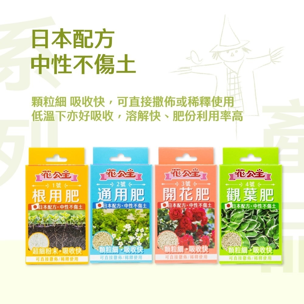 花公主 肥料１號根用肥/2號通用肥/3號開花用肥/4號觀葉肥<花公主肥料>-細節圖2