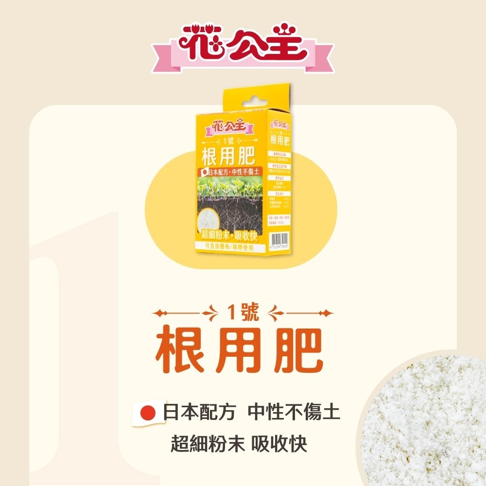 花公主 肥料１號根用肥/2號通用肥/3號開花用肥/4號觀葉肥<花公主肥料>-規格圖8