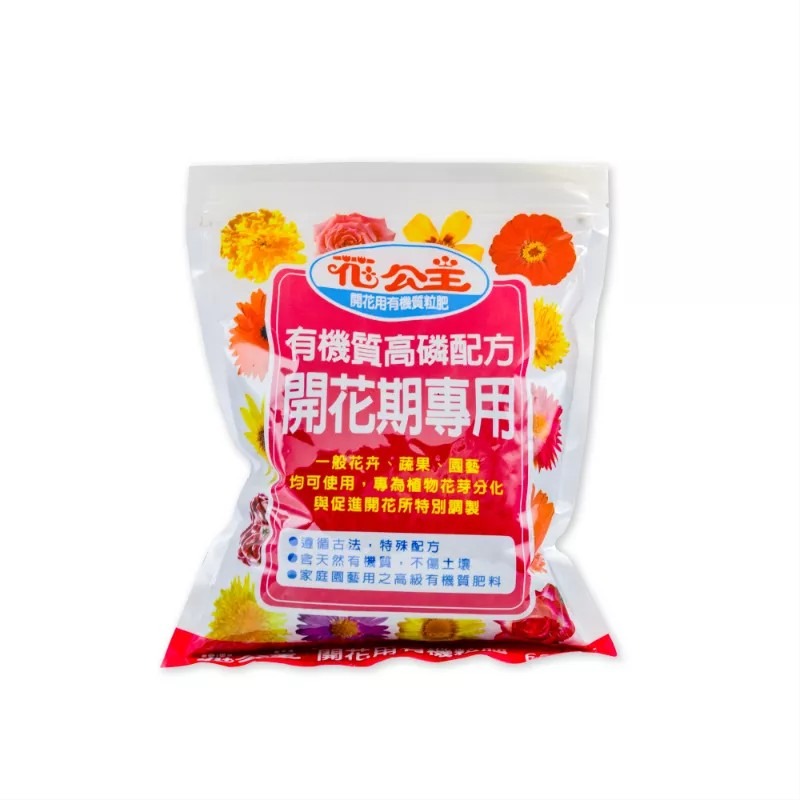 興農牌 花公主開花用有機質粒肥 600g／1.5kg-規格圖5