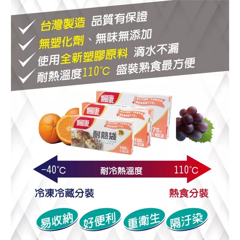 楓康 耐熱袋（小／中／大）-細節圖3