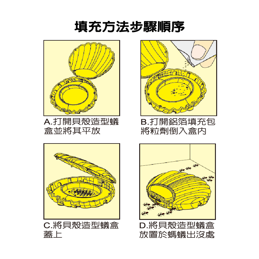 (台灣製)上黏蟻螞愛S100粒劑 (1.5公克(粒劑)*8入) 上黏 螞蟻餌劑 上黏 殺蟻餌劑-細節圖3