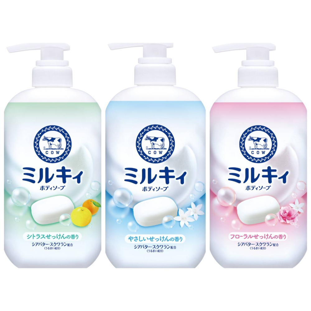 牛乳石鹼 Milky牛乳精華沐浴乳(罐裝500ml/補充包360ml)(清新皂香/柚子果香/玫瑰花香)-細節圖2