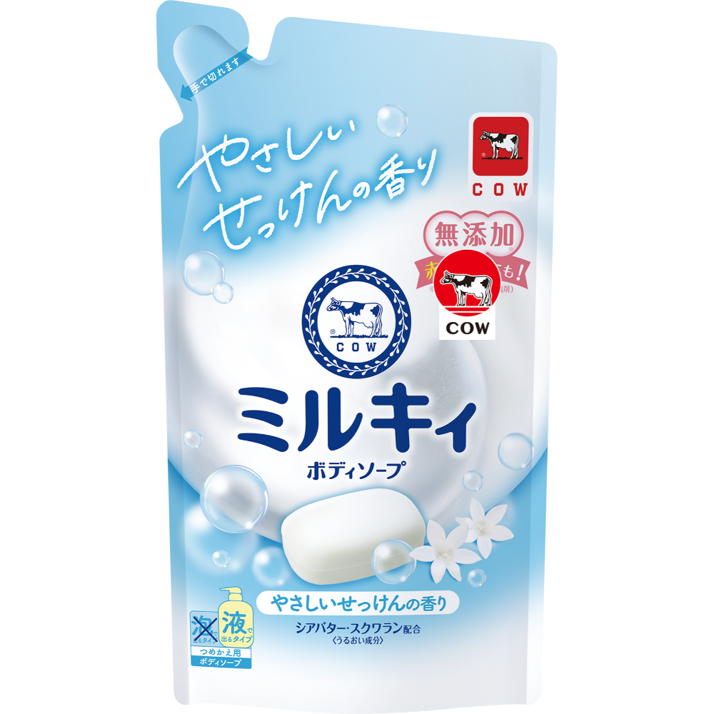 牛乳石鹼 Milky牛乳精華沐浴乳(罐裝500ml/補充包360ml)(清新皂香/柚子果香/玫瑰花香)-規格圖8