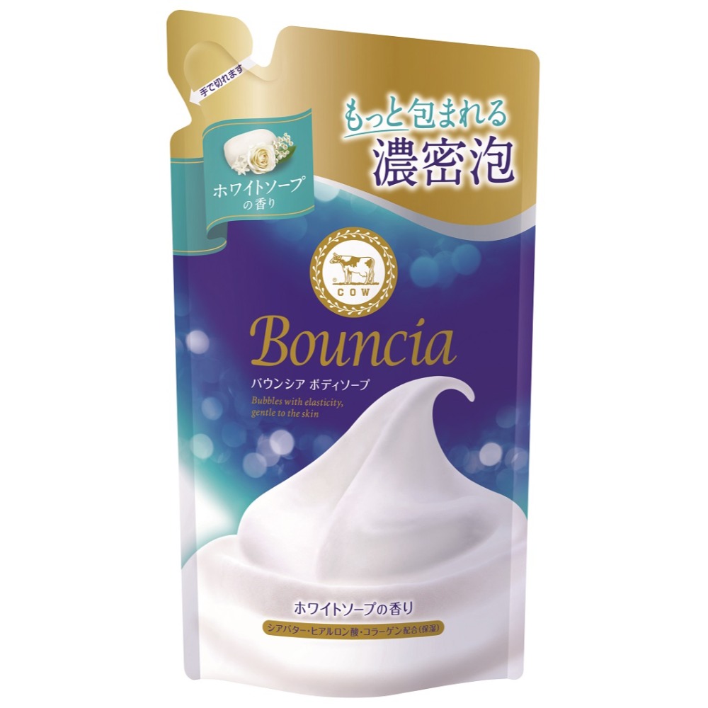 牛乳石鹼 Bouncia 美肌滋潤沐浴乳罐裝480ml/補充包360ml(優雅花香/愉悅花香型)-規格圖3
