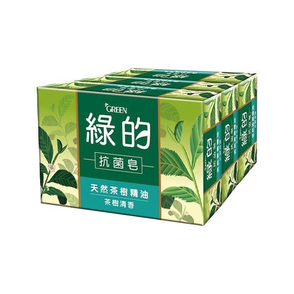綠的GREEN 抗菌皂 100gx3/組 四款可選- 茶樹清香/活力清新/琥珀木質/草本純萃(迷迭香精油)【魯魯百貨】-規格圖4